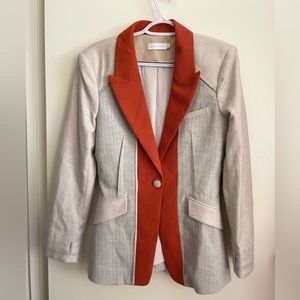 NWOT JONATHAN SIMKHAI Cecile Patchwork Blazer Size 4